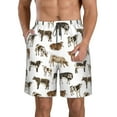thumbnail image 1 of Yiaed Cow Print Men's Swim Trunks with Lining Quick Dry Sports Shorts Beach Shorts Boardshorts-X-Large, 1 of 5