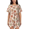 thumbnail image 1 of Yiaed Cow Spots And Disco Ball Print Short Sleeve Pajama Sets for Women Casual Crew Neck 2 Piece Lounge Sets Women's Short-Sleeved Pajama-Medium, 1 of 5