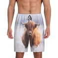 thumbnail image 1 of Yiaed Cow for Men's Soft Sleep Pajama Short Lounging Pajama Shorts-Medium, 1 of 8
