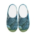 thumbnail image 1 of Yiaed Cracked Earth Head Tree Print Slippers Fuzzy Warm Cozy Slippers Non Slip House Slippers For Indoor Outdoor Slippers House Slippers-8, 1 of 7