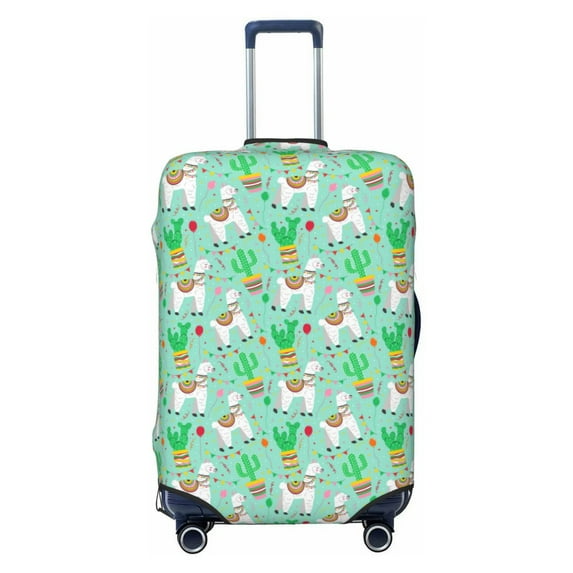 Yiaed Cute Alpaca 1 Print Travel Luggage Cover Suitcase Protector Fits 18-32 Inch Luggage Wheel Covers Patterned Elastic Luggage Anti-scratch(No luggage)-