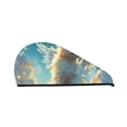 thumbnail image 1 of Yiaed Cute Angel Winged Rabbit Print Hair Cap with Button,Coral Fleece Hair Towel Wrap for Women Wet Hair,Quick Dry Turban for Wet Hair Long Thick Hair, 1 of 5