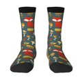 thumbnail image 1 of Yiaed Cute Animal Forest Print Great elasticity Crew Socks Sports socks for Men and Women, 1 of 5