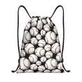 thumbnail image 1 of Yiaed Cute Baseball Print Drawstring Bags Drawstring Backpack Bulk String Back Pack Gym Sport Bag-Medium, 1 of 5