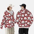 thumbnail image 1 of Yiaed Cute Baseball Print Sun Shirts UPF 50+ Protection Hoodie Rash Guard Shirt UV Shirt Long Sleeve Fishing Outdoor Lightweightase-X-Large, 1 of 5