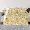 thumbnail image 1 of Yiaed Cute Bee Gnomes Print Blanket Throw Blanket Soft Cozy Flannel Blanket for Home Bed Sofa Couch Chair-60"x50", 1 of 6