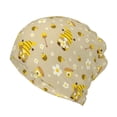 thumbnail image 1 of Yiaed Cute Bee Gnomes Print Multifunction Beanie Hats for Women Men Slouchy Knit Beanie Hat Winter Hat Scarf Stretch Skull Cap, 1 of 8