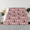 thumbnail image 1 of Yiaed Cute Calf Print Blanket Throw Blanket Soft Cozy Flannel Blanket for Home Bed Sofa Couch Chair-50"x40", 1 of 6