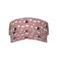thumbnail image 1 of Yiaed Cute Calf Print Sport Sun Visor Hats Adjustable Empty Top Baseball Cap Cotton Ball Caps for Women and Men, 1 of 5