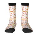 thumbnail image 1 of Yiaed Cute Cartoon Mushrooms Print Great elasticity Crew Socks Sports socks for Men and Women, 1 of 5