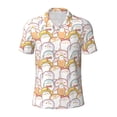 thumbnail image 1 of Yiaed Cute Cartoon PenguinPrint Men's Short Sleeve Polo Shirt,Golf Polo for Men Three-Button Golf Shirt Athletic Casual Collared T-Shirt- X-Large, 1 of 7
