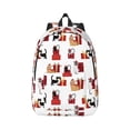 thumbnail image 1 of Yiaed Cute Cat And Christmas Gift Print Backpack, Premium Laptop Backpack, Travel Backpack for Women, Lightweight Backpacks, Comfortable Back Pack-, 1 of 7