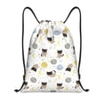 thumbnail image 1 of Yiaed Cute Cat Print Drawstring Bags Drawstring Backpack Bulk String Back Pack Gym Sport Bag-Medium, 1 of 5