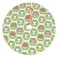 thumbnail image 1 of Yiaed Cute Chubby Frog Print Christmas Tree Skirt , Tree SkirtsTree Mat for Christmas Winter Holiday Indoor Decorations-36", 1 of 7