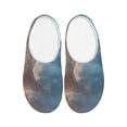 thumbnail image 1 of Yiaed Cute Cloud Cat Print Slippers Fuzzy Warm Cozy Slippers Non Slip House Slippers For Indoor Outdoor Slippers House Slippers-35/36, 1 of 7