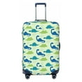thumbnail image 1 of Yiaed Cute Dinosaur Blue Green Print Travel Luggage Cover Suitcase Protector Fits 18-32 Inch Luggage Wheel Covers Patterned Elastic Luggage Anti-scratch（No luggage）（No luggage）-, 1 of 5