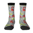 thumbnail image 1 of Yiaed Cute Dinosaur Print Great elasticity Crew Socks Sports socks for Men and Women, 1 of 5