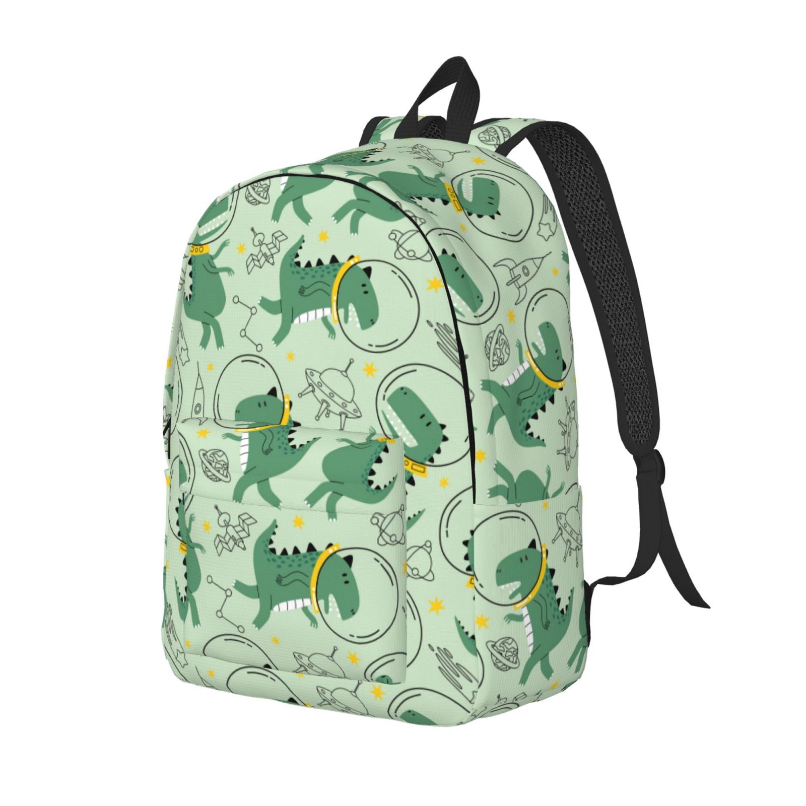 Yiaed Cute Dinosaurs in Space Print Print Laptop Backpack Travel Canvas ...