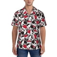 thumbnail image 1 of Yiaed Cute Dog Print Hawaiian Shirt for Men Short Sleeve Button Down Shirts Beach Shirts for Men-Large, 1 of 5