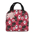 thumbnail image 1 of Yiaed Cute Dog Print Insulated Lunch Bag Reusable Cute Tote Lunch Box, Leakproof Cooler Lunch Bags for Work Office Travel School Picnic, 1 of 5