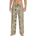 thumbnail image 1 of Yiaed Cute Dog Print Men's Lounge Pants, Loose PJ Bottoms, Long Pajama Pants for Men-X-Large, 1 of 5