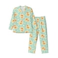 thumbnail image 1 of Yiaed Cute Duck Print Men’s Pajamas Set - Long Sleeve Button Down Sleep Shirt and Pajama Bottoms Sleepwear Set Mens Pjs Sets Men's Pajama Bottoms-Small, 1 of 7