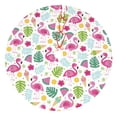 thumbnail image 1 of Yiaed Cute Flamingo Print Christmas Tree Skirt , Tree SkirtsTree Mat for Christmas Winter Holiday Indoor Decorations-30", 1 of 7