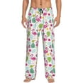 thumbnail image 1 of Yiaed Cute Flamingo Print Men's Lounge Pants, Loose PJ Bottoms, Long Pajama Pants for Men-XX-Large, 1 of 5
