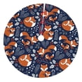 thumbnail image 1 of Yiaed Cute Foxes Print Christmas Tree Skirt , Tree SkirtsTree Mat for Christmas Winter Holiday Indoor Decorations-36", 1 of 7