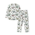 thumbnail image 1 of Yiaed Cute French Bulldog Print Men’s Pajamas Set - Long Sleeve Button Down Sleep Shirt and Pajama Bottoms Sleepwear Set Mens Pjs Sets Men's Pajama Bottoms-Medium, 1 of 7