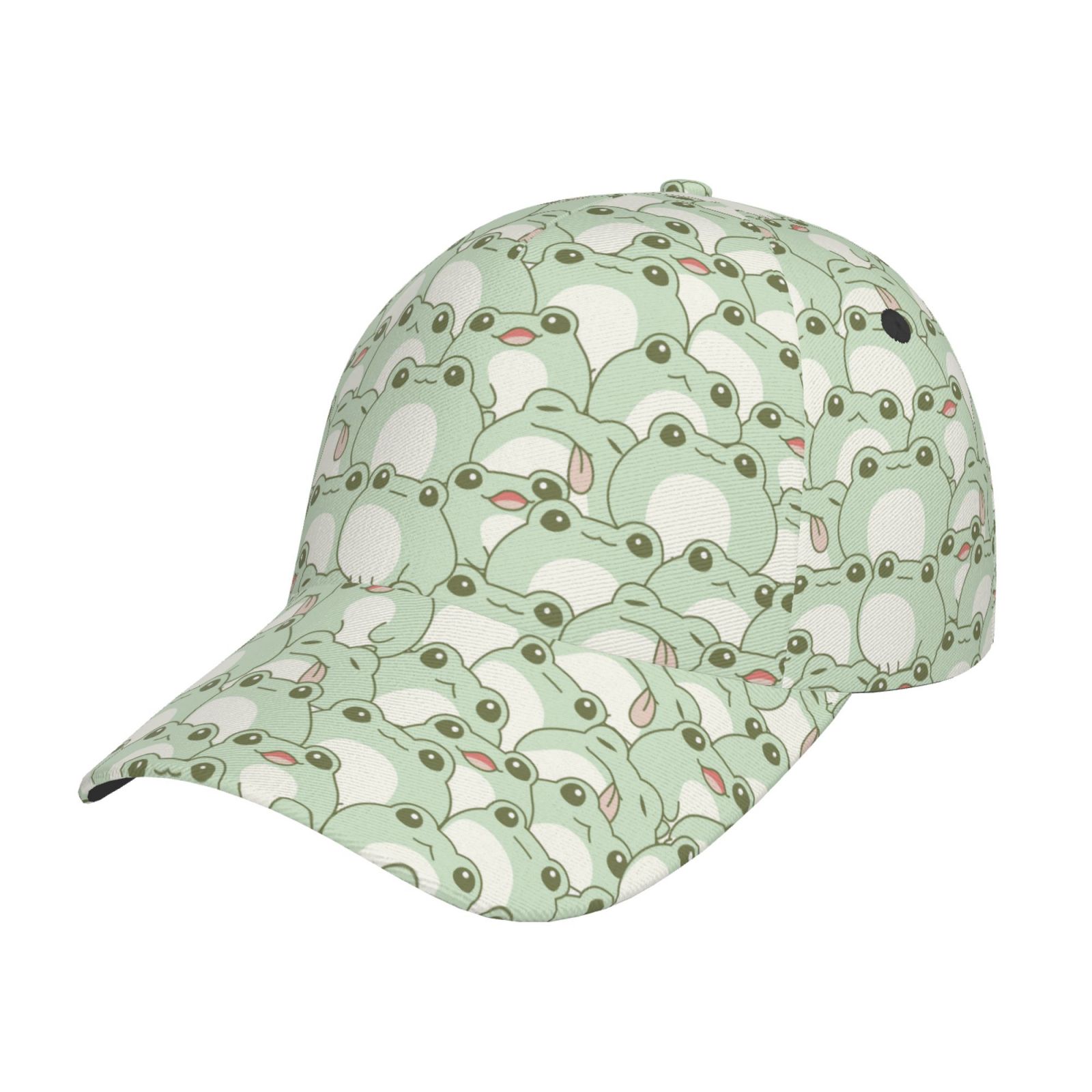 Frog Cap Graphics Yiaed Cute Frog Print Cap Adjustable Size for Running Workouts and ...