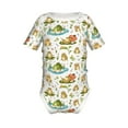 thumbnail image 1 of Yiaed Cute Frog Print Infant Climbing Short Sleeve Onesie One-Piece Baby Bodysuit Clothes 0-12 Months -18 Months, 1 of 6