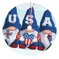 thumbnail image 1 of Yiaed Cute Gnomes in USA Print Christmas Tree Skirt , Tree SkirtsTree Mat for Christmas Winter Holiday Indoor Decorations-36", 1 of 7