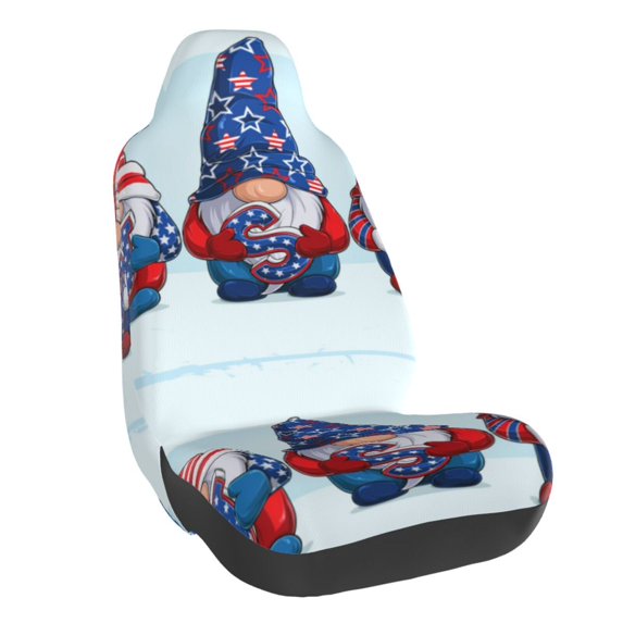 Yiaed Cute Gnomes in USA1 Print Car Seat Covers,Universal Auto Seats Protector Fits for Car,SUV Sedan,Truck,Automotive Seat Covers & Accessories