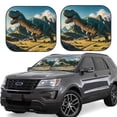 thumbnail image 1 of Yiaed Cute Green Dinosaur Blue Sky Print Car Front Windshield Sun Shade,Foldable Anti-UV Car Sunshade for Front Window for Most Vehicles-Large, 1 of 5