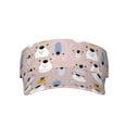 thumbnail image 1 of Yiaed Cute Hand Drawn Bear Print Sport Sun Visor Hats Adjustable Empty Top Baseball Cap Cotton Ball Caps for Women and Men, 1 of 5