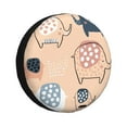 thumbnail image 1 of Yiaed Cute Ink Drawn Elephants Print Tire Wheel Cover, Waterproof Spare Tire Cover Fit for Jeep, Truck,Trailer, RV, SUV, Camper and Most Vehicle-16 inch, 1 of 6