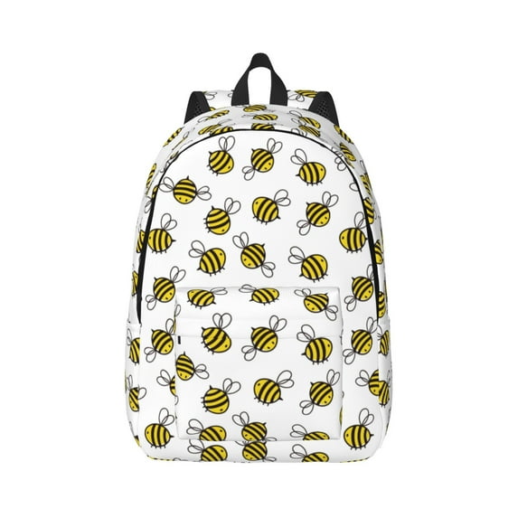 Yiaed Cute Little Bee Print Backpack, Premium Laptop Backpack, Travel Backpack for Women, Lightweight Backpacks, Comfortable Back Pack-Small