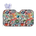 thumbnail image 1 of Yiaed Cute Nautical Print Car Windshield Sunshade Front Auto Car Front Window Sun Shade Foldable Sun Visor Shield Cover Auto Accessories for Sedan SUV Truck-Medium, 1 of 5