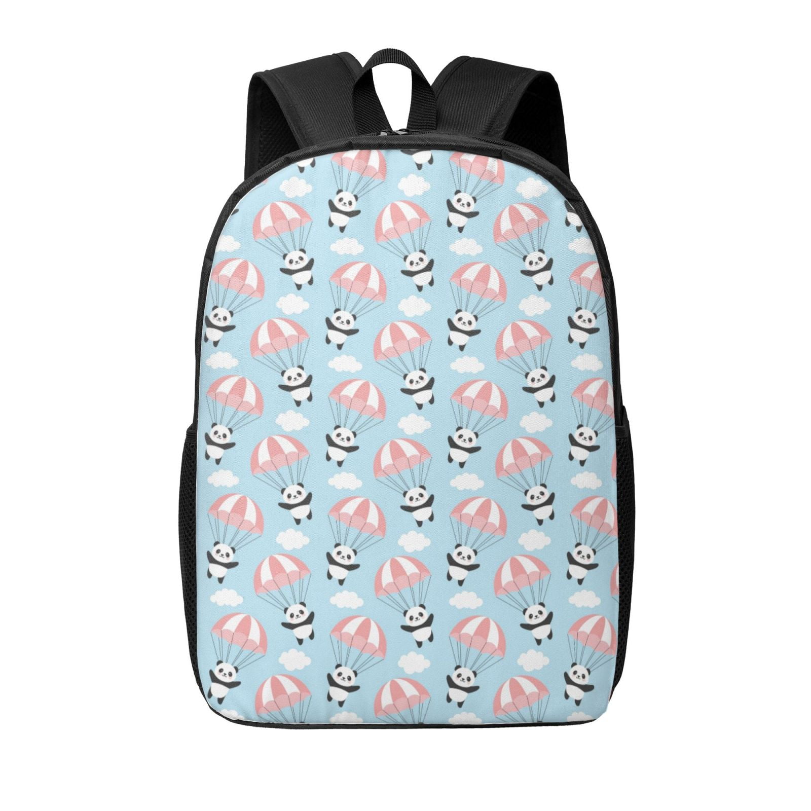 Yiaed Cute Panda Flying in the Sky Print Travel Laptop Backpack, 17 Inch Extra Large School