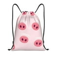 thumbnail image 1 of Yiaed Cute Pig Nose Print Drawstring Bags Drawstring Backpack Bulk String Back Pack Gym Sport Bag-Small, 1 of 5
