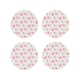 thumbnail image 1 of Yiaed Cute Pig Print Leather Coasters for Drinks - Cup Coasters Coffee Table Kitchen Table Bar, Home & Office Gifts Handmade Drink Coasters-Round Shape, 1 of 6