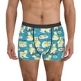 thumbnail image 1 of Yiaed Cute Polar Bear Fishing Print Men's Soft Cotton Boxer Shorts Breathable Boxers Underwear Moisture-Wicking Underwear Stretch Boxer Briefs for Man-Medium, 1 of 5