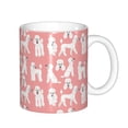 thumbnail image 1 of Yiaed Cute Poodle Dog Print Ceramics Coffee,Large Handle Design,Extra Large Tea and Coffee Cup for Office and Home Mugs, 1 of 6