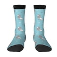 thumbnail image 1 of Yiaed Cute Poodle Dog Print Great elasticity Crew Socks Sports socks for Men and Women, 1 of 5