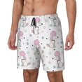 thumbnail image 1 of Yiaed Cute Poodle Dog Print Mens Swim Trunks Bathing Suit Compression Liner Beach Swim Shorts Swimwear Quick Dry Zipper Pocket No-Chafing Board Short-X-Large, 1 of 6