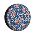 thumbnail image 1 of Yiaed Cute Popcorn Print Tire Wheel Cover, Waterproof Spare Tire Cover Fit for Jeep, Truck,Trailer, RV, SUV, Camper and Most Vehicle-17 inch, 1 of 6