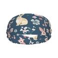 thumbnail image 1 of Yiaed Cute Rabbit Floral Print Sports Headbands,Moisture Wicking Workout Headband, Sweatband Headbands for Running,Cycling for Women and Men, 1 of 8
