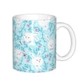 thumbnail image 1 of Yiaed Cute Rabbit Print Ceramics Coffee,Large Handle Design,Extra Large Tea and Coffee Cup for Office and Home Mugs, 1 of 6