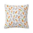 thumbnail image 1 of Yiaed Cute Rabbit Print Pillow Covers Super Soft Decorative Square Throw Pillow Covers Case Cushion Covers for Sofa Couch Bedroom Car Decor（No pillow core）-18"x18", 1 of 7